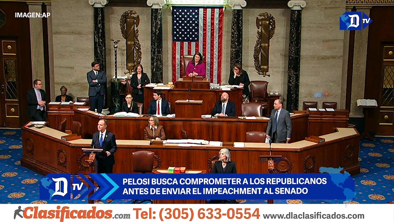 Pelosi busca comprometer a los republicanos antes de enviar el impeachment al Senado | El Diario en 90 segundos
