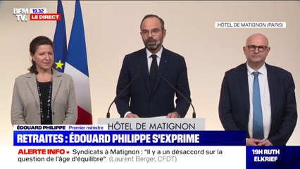 Selon Édouard Philippe, les syndicats ont "salué l'avancée sociale majeure pour des millions de travailleurs modestes concernant les petites retraites"