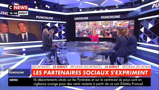 Grève Jour 15: Philippe Martinez (CGT) et Yves Veyrier (FO) : Il n'y a pas d'annonces. La grève continue - Laurent Berger (CFDT): Il y a toujours un désaccord - L'UNSA ferroviaire annonce une pause du mouvement à la SNCF