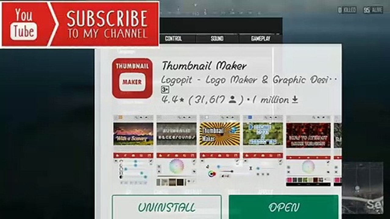 Youtube thumbnail app / youtube ke liye thumbnail kaise banaye / best youtube thumbnai.