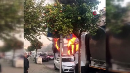 Alev alan öğrenci servisi bomba gibi patladı