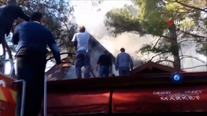 Tadilat sırasında otelde yangın çıktı