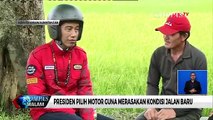 Begini Gaya Jokowi Naik Motor Bobber di Kalimantan