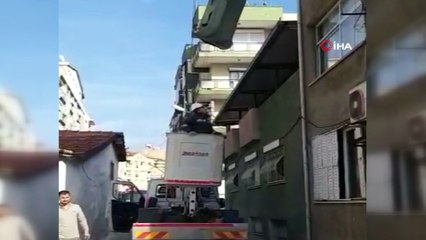 Elektrik teline kuş değil çekyat kondu