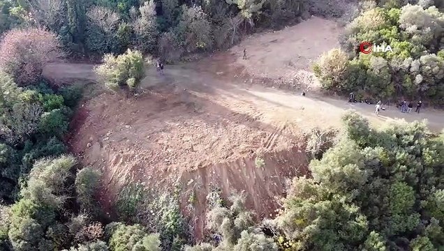 Büyükada’da itlaf edilen atların gömüldüğü dev çukurlar havadan görüntülendi