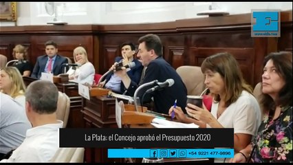 La Plata: el Concejo Deliberante aprobó el Presupuesto 2020