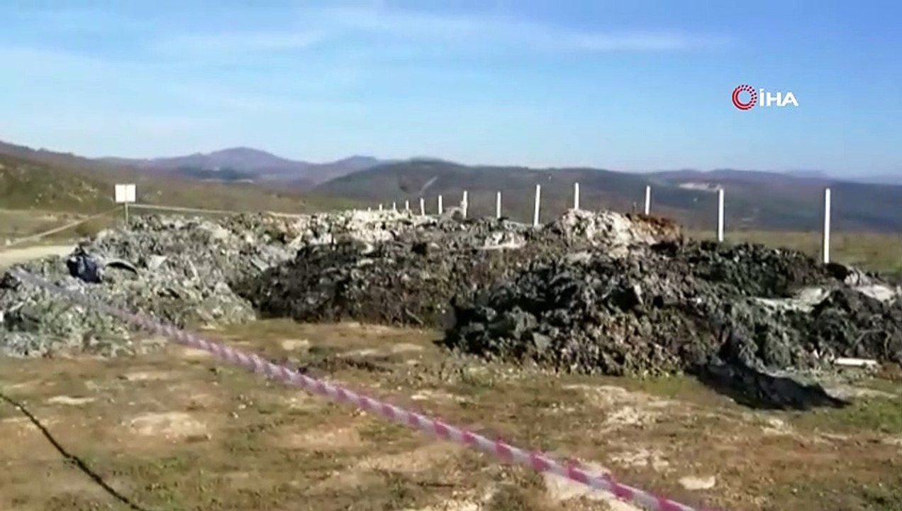 İznik'te kimyasal atık paniği... 10 kamyon kimsayal atık dökmüşler