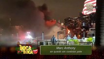 VIDEO | Así se incendió el lujoso yate del cantante Marc Anthony en Miami