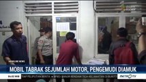 Minibus Tabrak Sejumlah Motor di Kota Makassar, Pengemudi Diamuk Warga