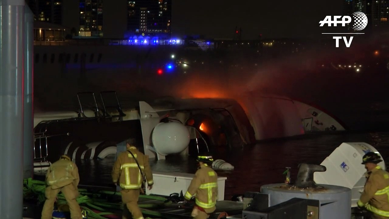 Lujoso yate del cantante Marc Anthony se incendia en Miami