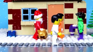 Lego Christmas - Lego City Bank ATM Robbery STOP MOTION
