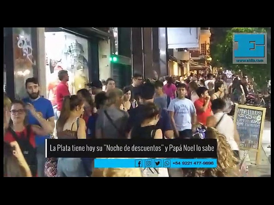 La Plata tiene hoy su "Noche de descuentos" y Papá Noel lo sabe