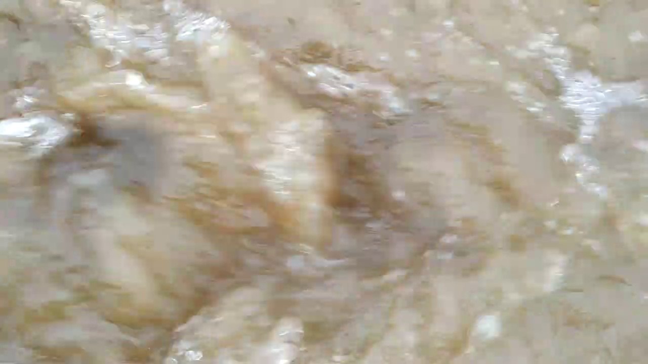 Flowing water