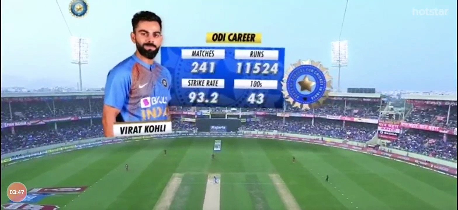 Indian vs West Indies  2th odi 2019