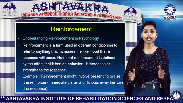 B.ED SE (ASD) || Ms. Pooja Vishkarma || Reinforcement || AIRSR || TIAS || TECNIA TV