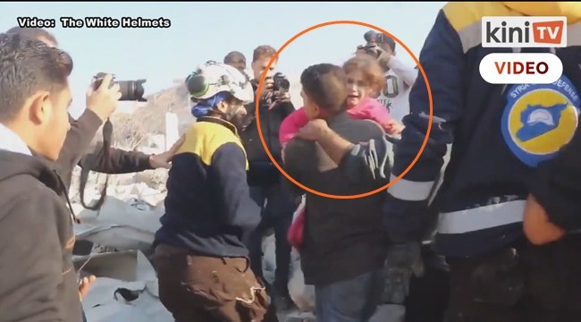 Pejuang White Helmet tak mahu berganjak kawasan bahaya demi selamatkan kanak-kanak