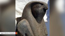 Archaeologists Uncover Giant King Horus Statue In Egypt