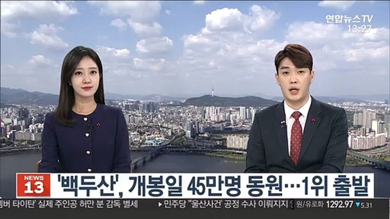 '백두산' 개봉일 45만명 동원…박스오피스 1위 출발