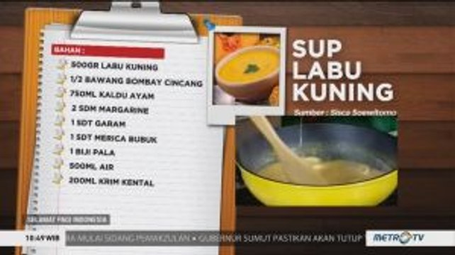 Resep Sup Labu Kuning ala Sisca Soewitomo