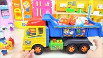 Kinder Joy Surprise eggs and Pororo truck toys