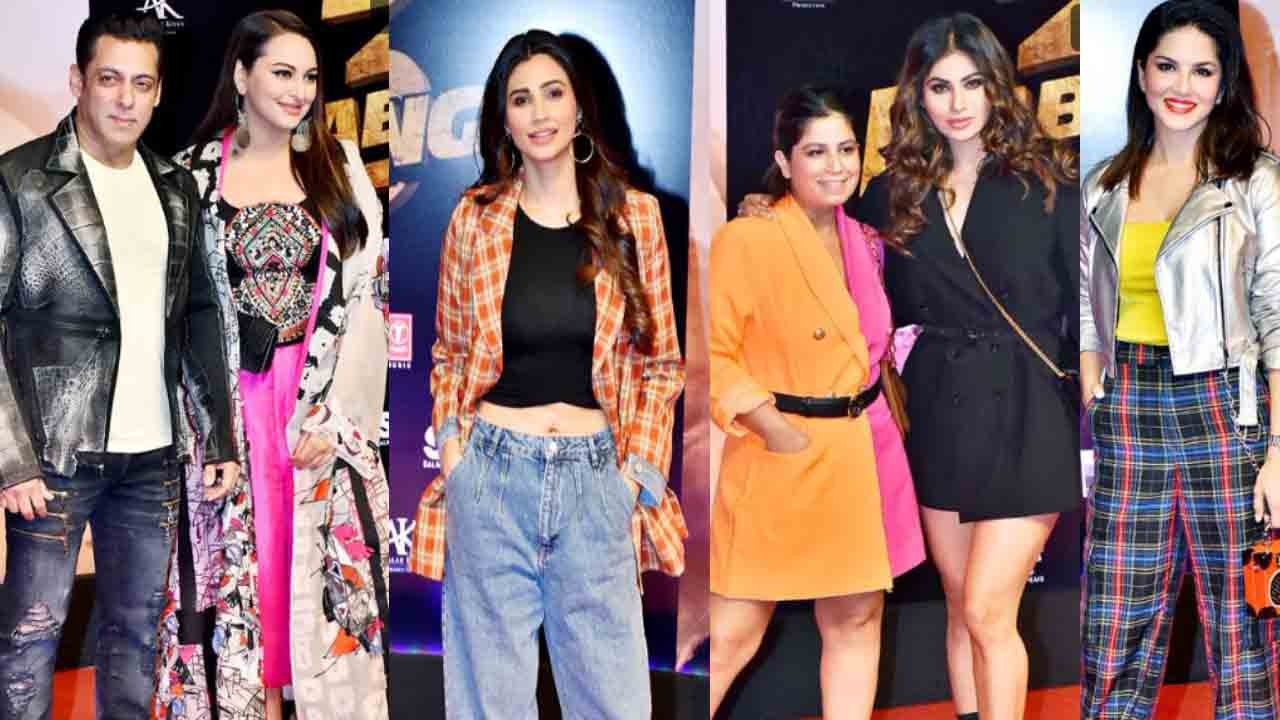 Salman Khan Dabangg 3 special screening: Mouni Roy, Sonakshi Sinha, Sunny Leone & others | FilmiBeat