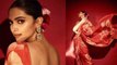 Deepika Padukone's pictures in a red floral saree will make you fall in love with her all over again