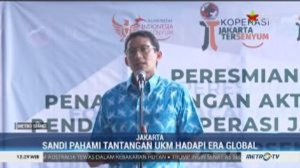 Sandiaga Uno Resmikan Koperasi Komunitas Jakarta Tersenyum