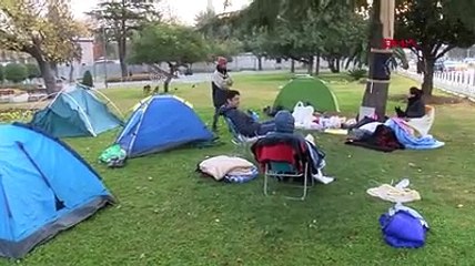 İBB önünde fayton protestosu; çadırlarda sabahladılar