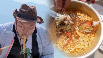 게맛있다! 우이도표 꽃게라면 먹방!!