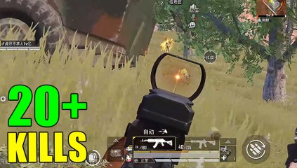 PubgMobile 22杀不求人决赛圈遇到满编队包夹 无奈被终结 刺激战场【BQR】