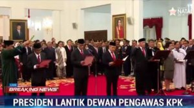 Jokowi Lantik 5 Anggota Dewan Pengawas KPK
