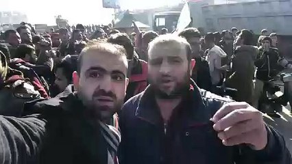 رسالة متظاهري إدلب لتركيا الضامن لاتفاق خفض التصعيد 20/12/2019