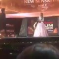 Sajal Aly Giving Award To Ahad Raza Mir