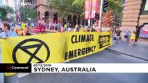 Protesta en Australia contra el cambio climático