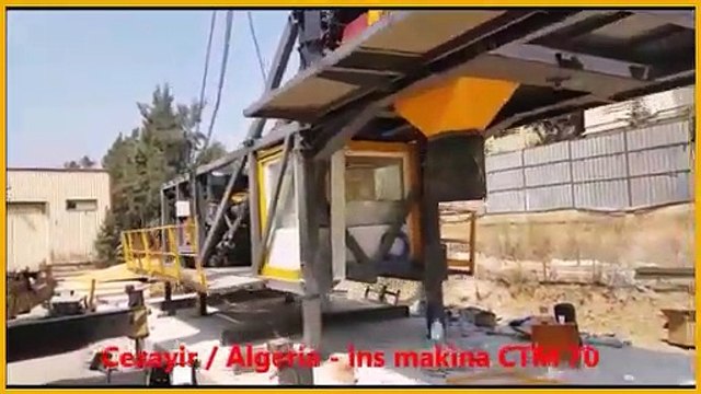 ins makina 70 m3 saat KONTEYNER mobil beton santrali. Container Mobile concrete batching plant