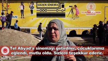 -Tel Abyad’da çocuklar için sinema gösterimi