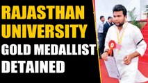 Rajasthan University Gold medallist detained over black arm band protest | OneInida News