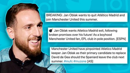 Download Video: JAN OBLAK REACTS TO MANCHESTER UNITED TRANSFER RUMOURS! | #Unfiltered