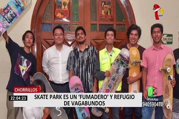 Chorrillos: skatepark convertido en fumadero y refugio de vagabundos
