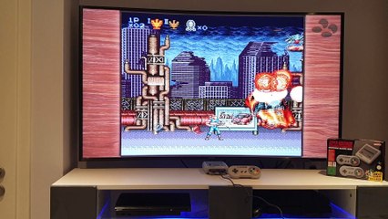Contra III sur Super Nintendo Mini (gameplay)
