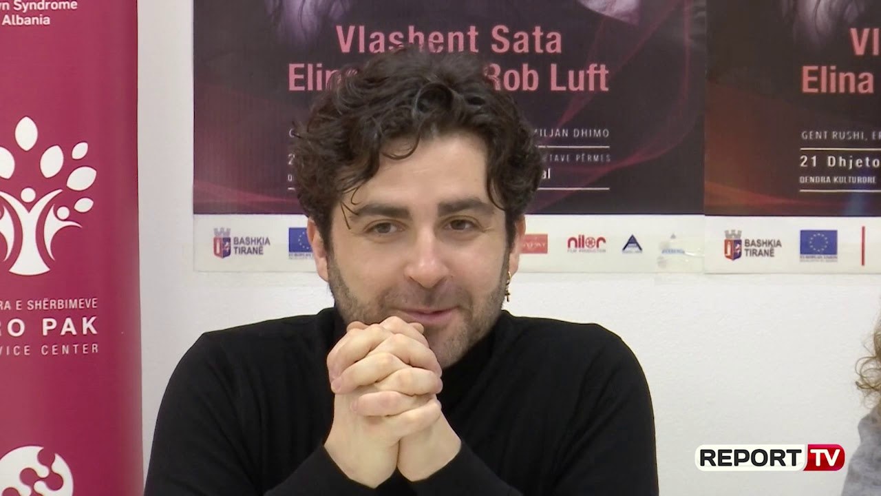 Report TV -Koncert bamirësie për fëmijët me sindromën down, Elina Duni dhe Vlashent Sata