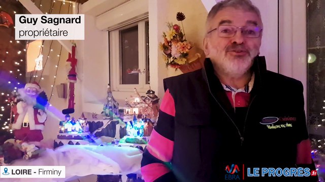 A Firminy une maison décorée pour noel