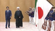 روحاني في اليابان والأخيرة تبرر إرسال قواتها إلى مضيق هرمز