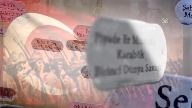 Birinci Dünya Savaşı'nda şehit olan erler Mustafa ve Haydar anıldı