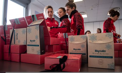 Bioscalin e Monodermà Giuliani hanno consegnato dei prodotti specifici alle rossonere