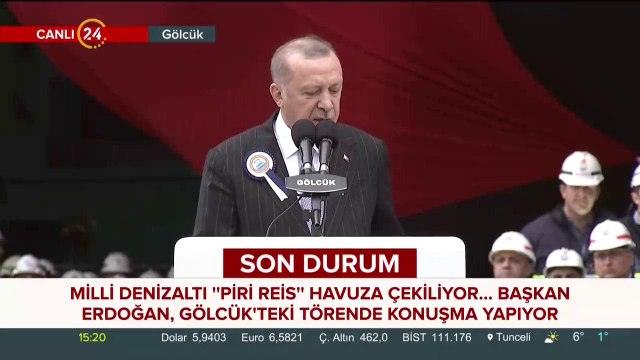 Milli denizaltı ''Piri Reis'' havuza çekiliyor