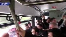 Beşiktaş taraftarlarının otobüsle derbi yolculuğu