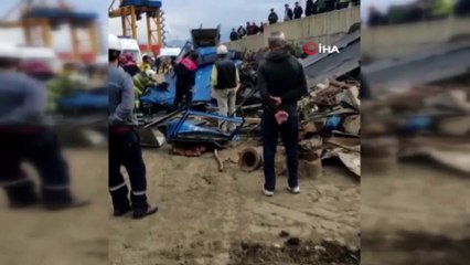 Hurda yüklü tır yoldan çıktı: 1 ölü