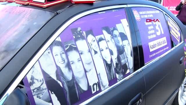 Araç modifiye tutkunları kadına şiddete hayır demek için bir araya geldi