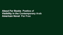 About For Books  Poetics of Visibility in the Contemporary Arab American Novel  For Free